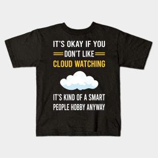 Smart People Hobby Cloud Watching Kids T-Shirt